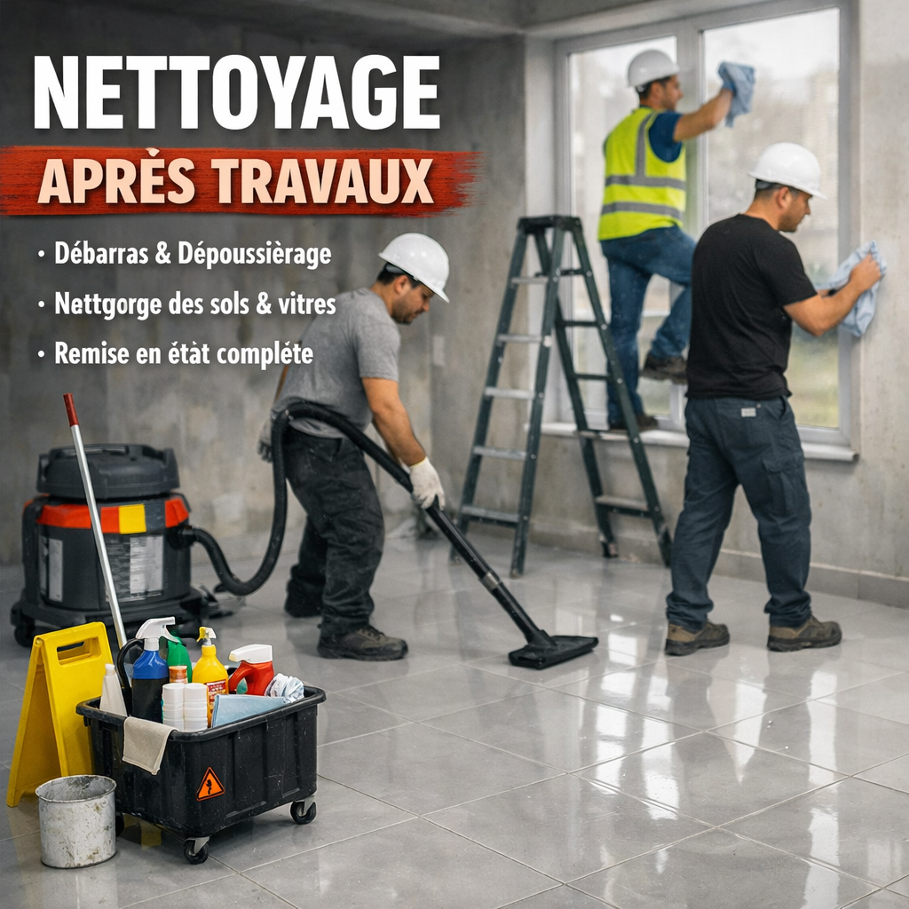 nettoyage aprés travaux